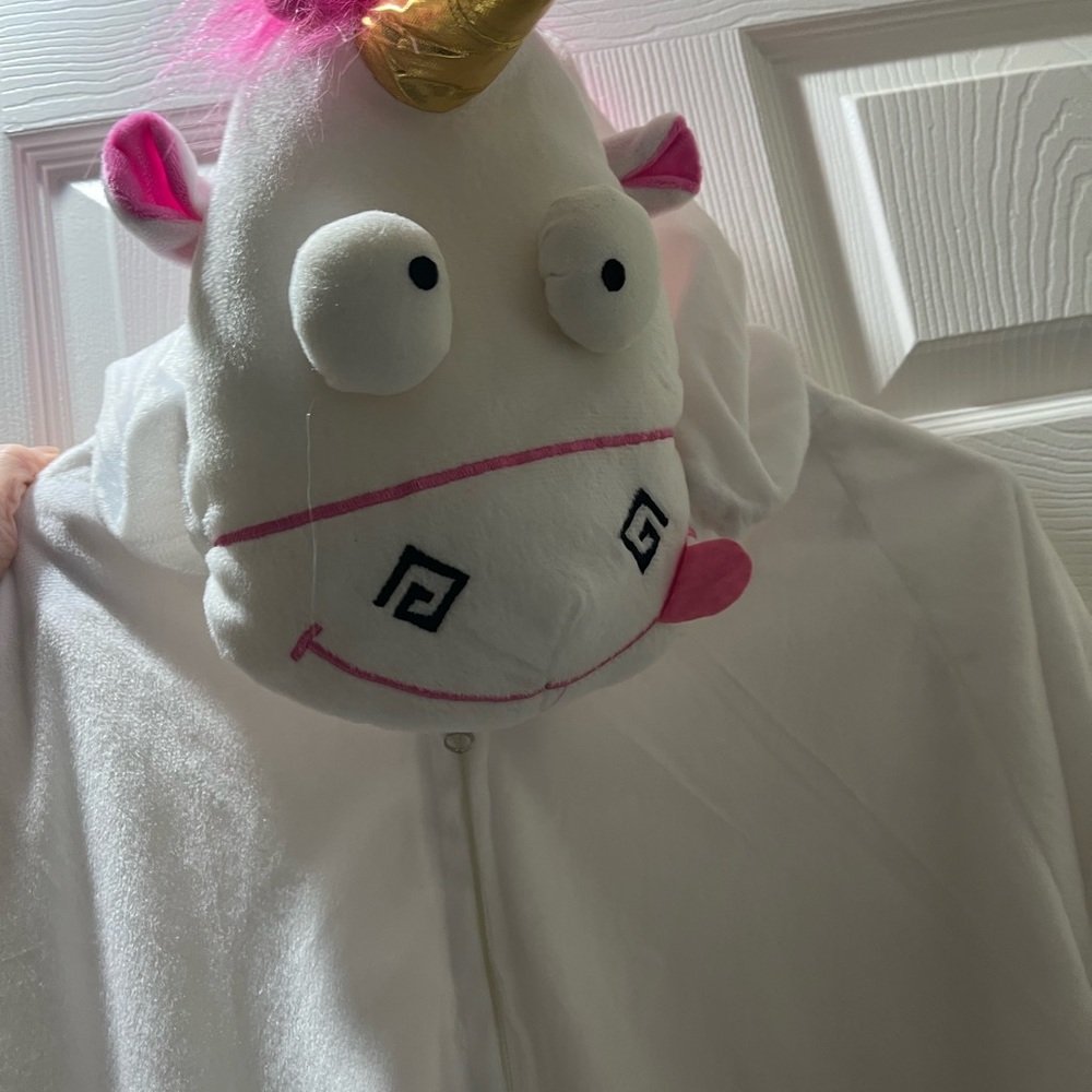 Rubie's White Unicorn Costume with Pink and Gold Accents